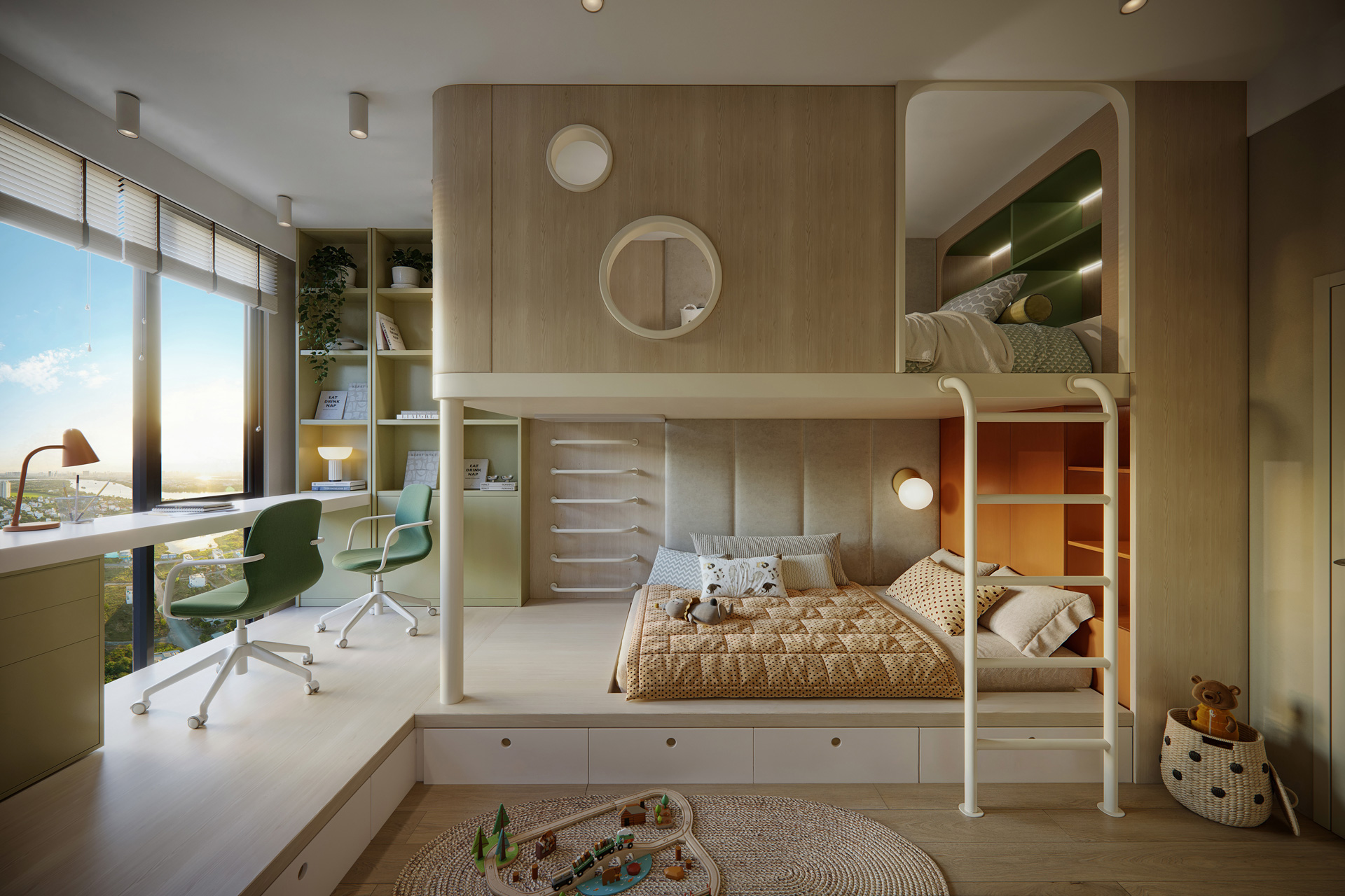 Phòng ngủ trẻ em - Không gian sáng tạo nuôi dưỡng trí tưởng tượng bay cao