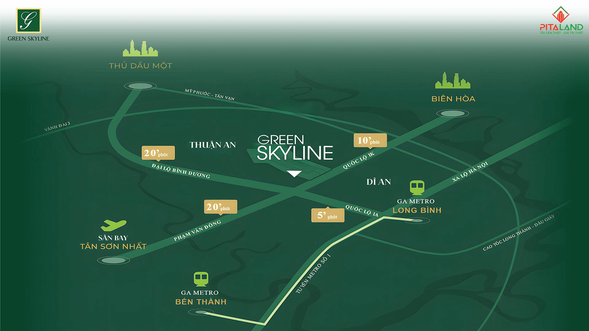 Vị trí tiện ích Căn Hộ Green Skyline - Chủ Đầu Tư Tbs Land