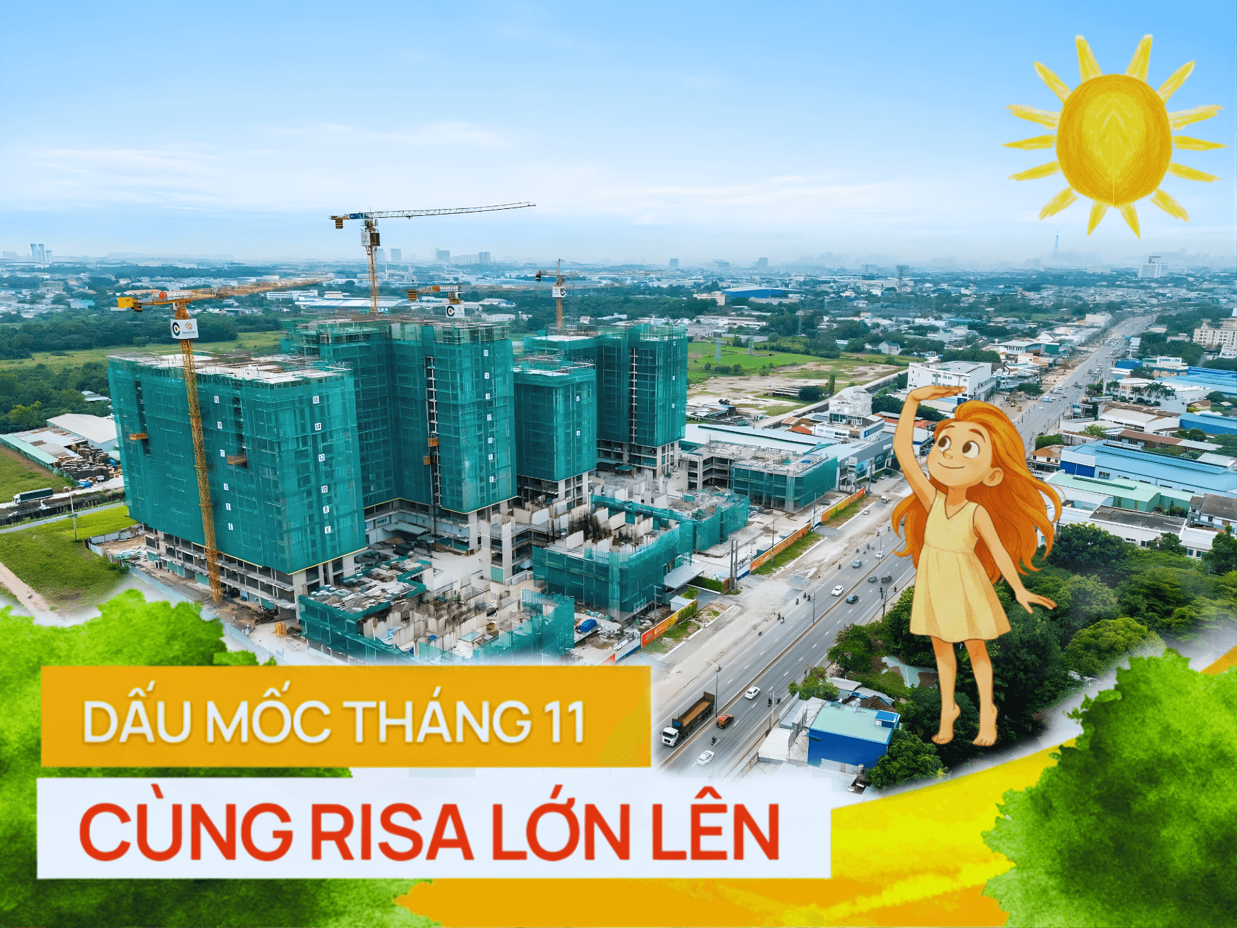 Tiễn độ dự án La Pura tháng 11/2025: Các tòa tháp đang vươn cao mạnh mẽ tại cửa ngõ phía Đông TP.HCM.